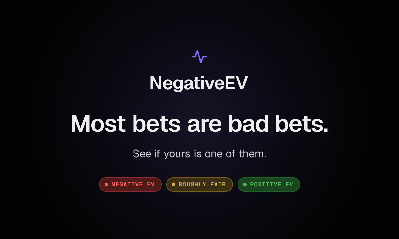 NegativeEV screenshot