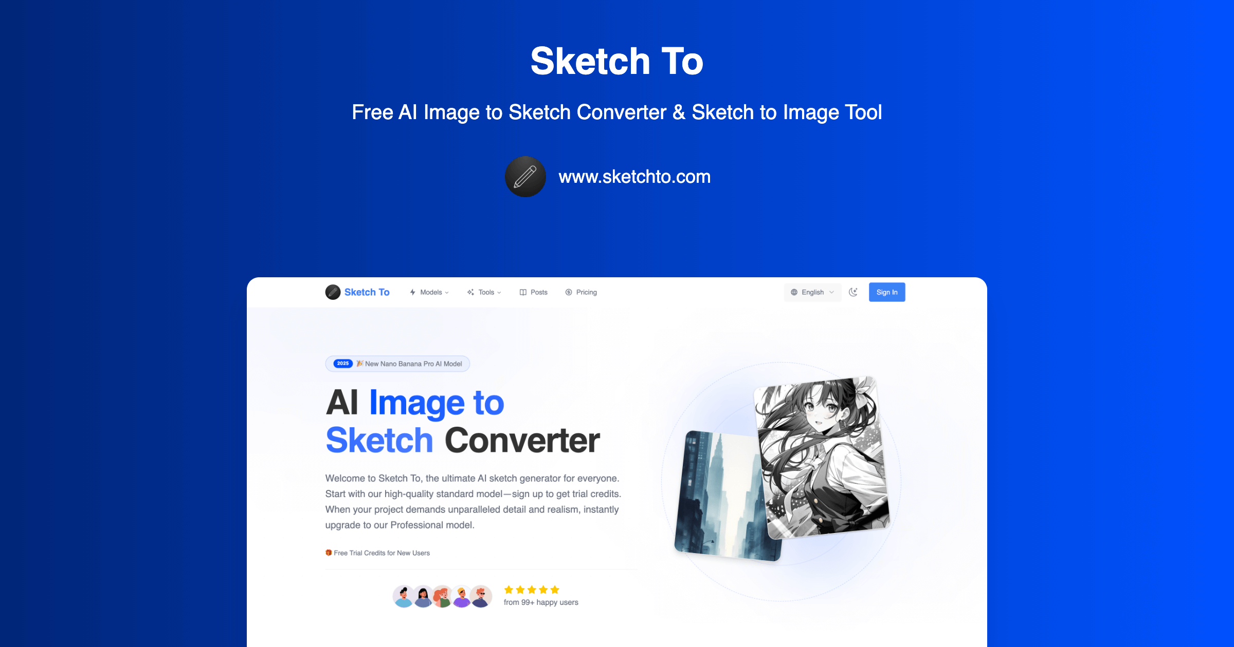 Screenshot of Sketch To