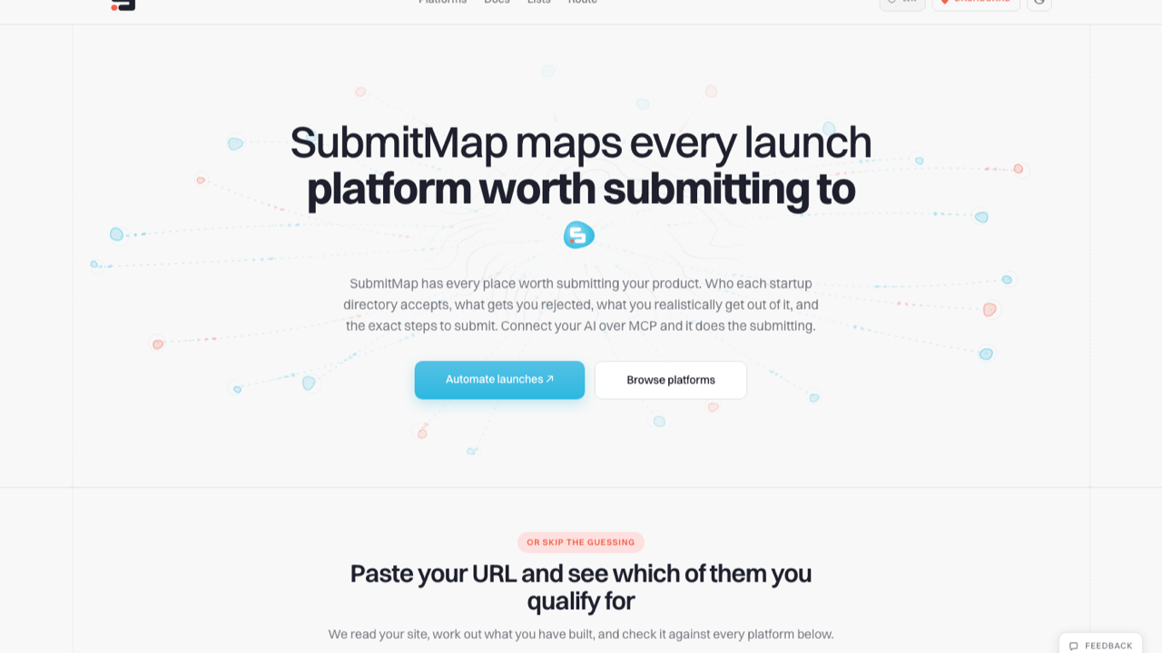 Screenshot of SubmitMap