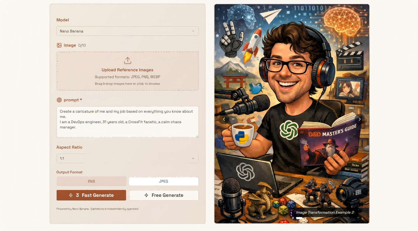 Caricature AI Studio   screenshot