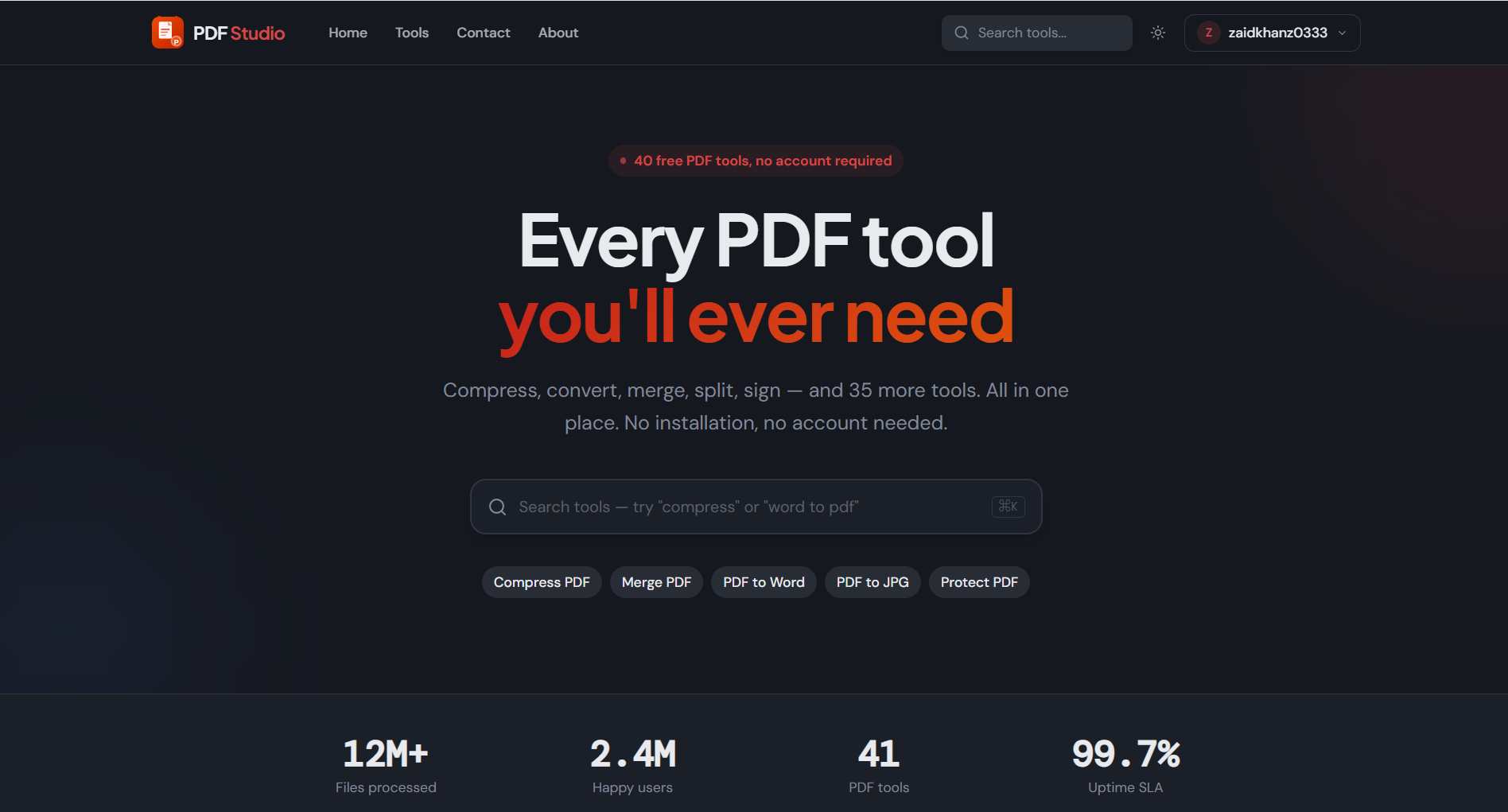 Screenshot of PDF Studio