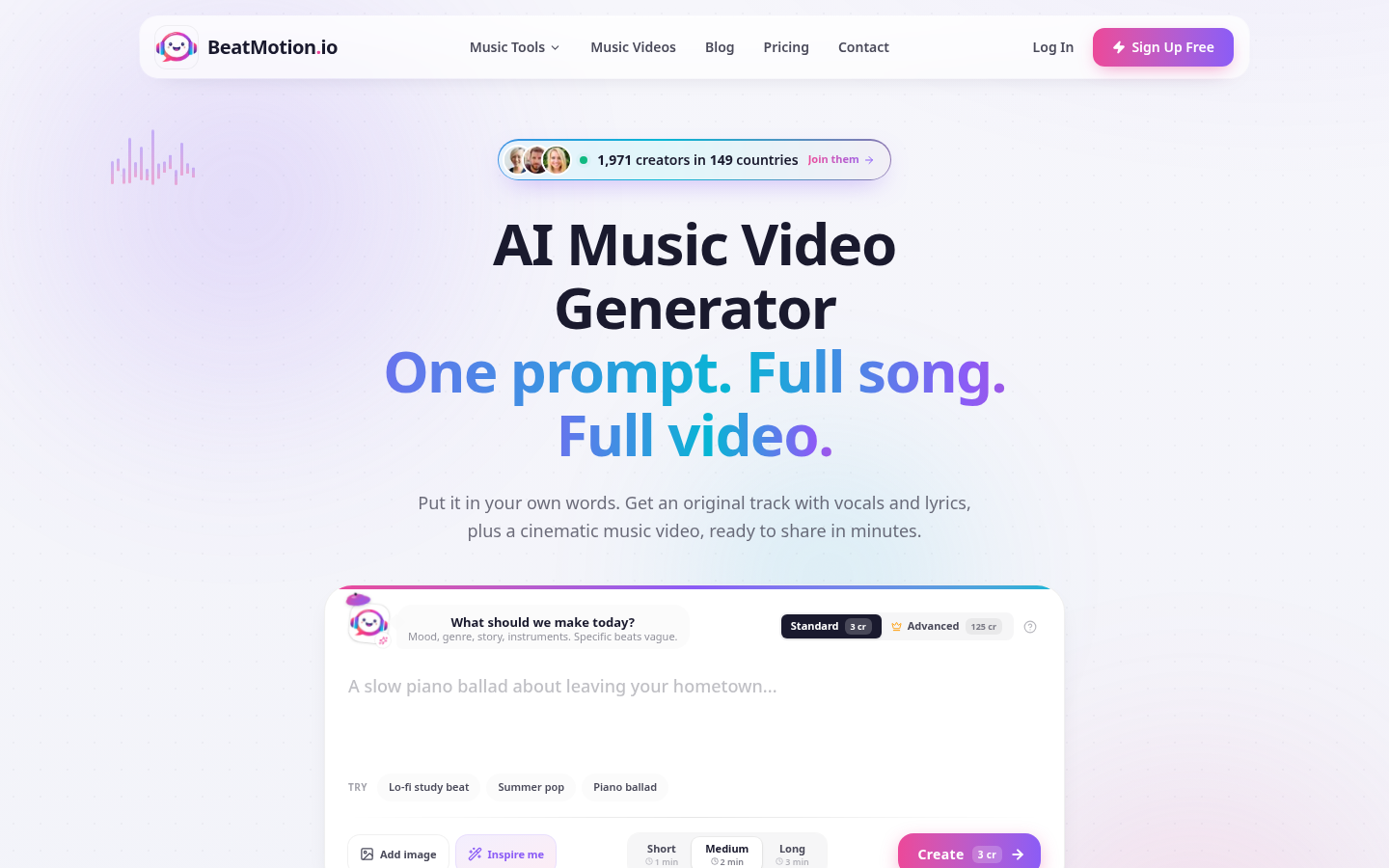 Screenshot of BeatMotion