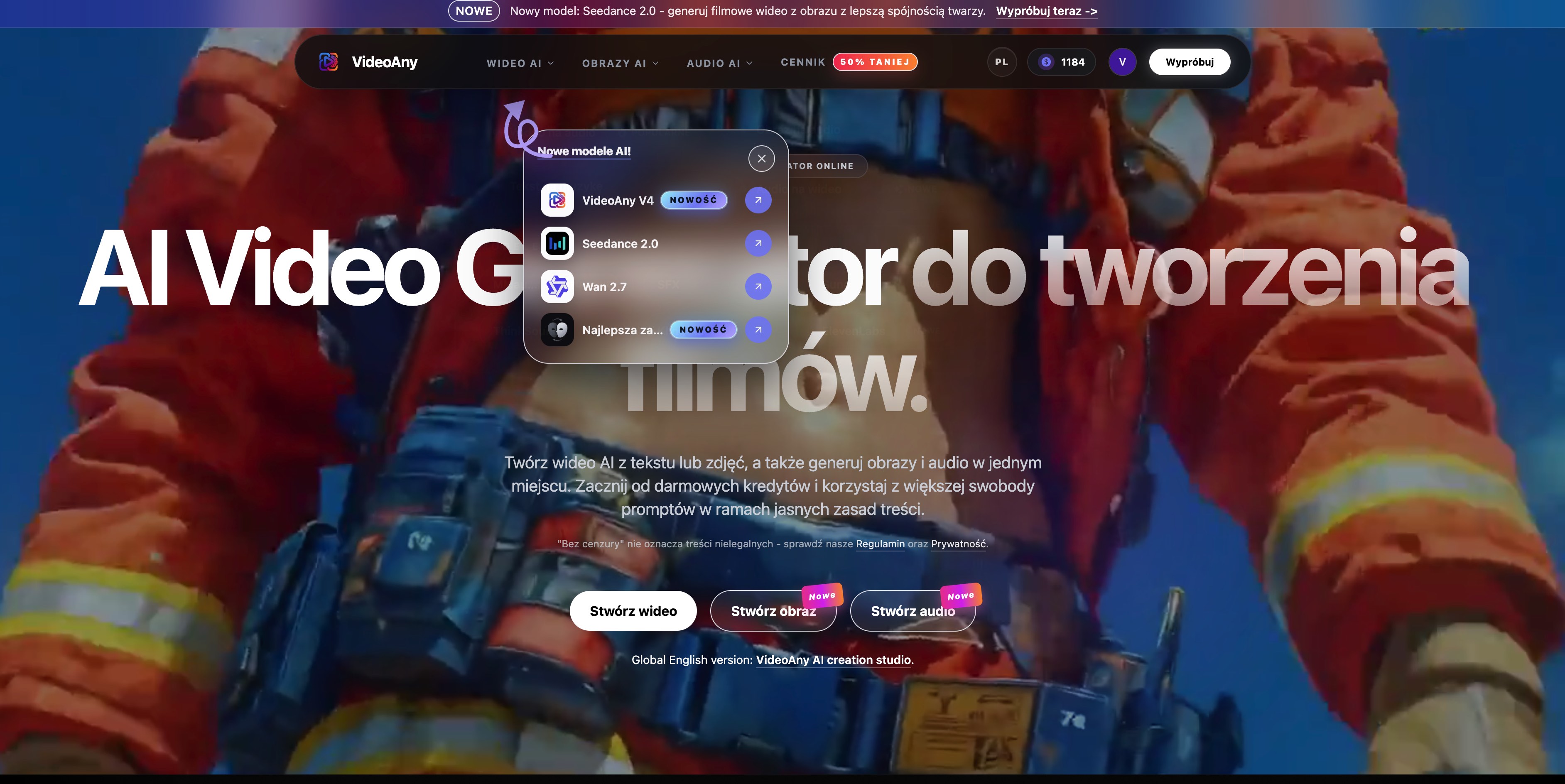 Screenshot of VideoAny