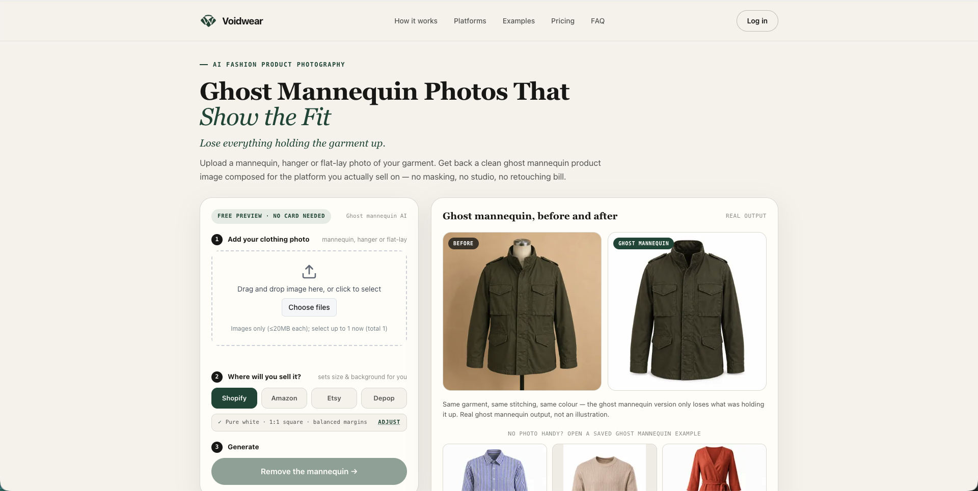 Screenshot of Voidwear