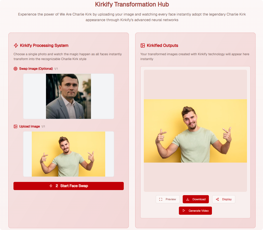Screenshot of We Are Charlie Kirk 2