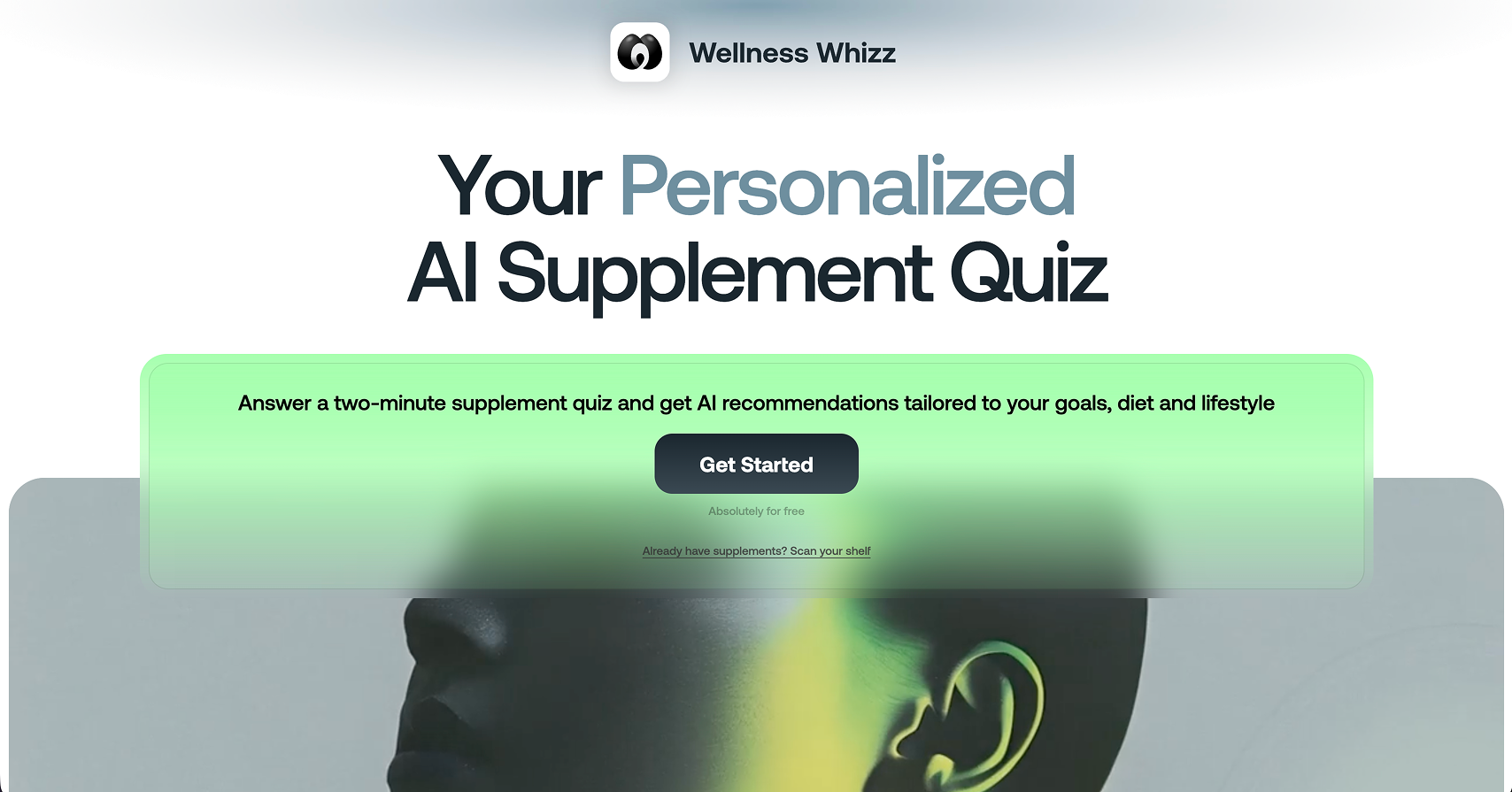 Screenshot of Wellness Whiz