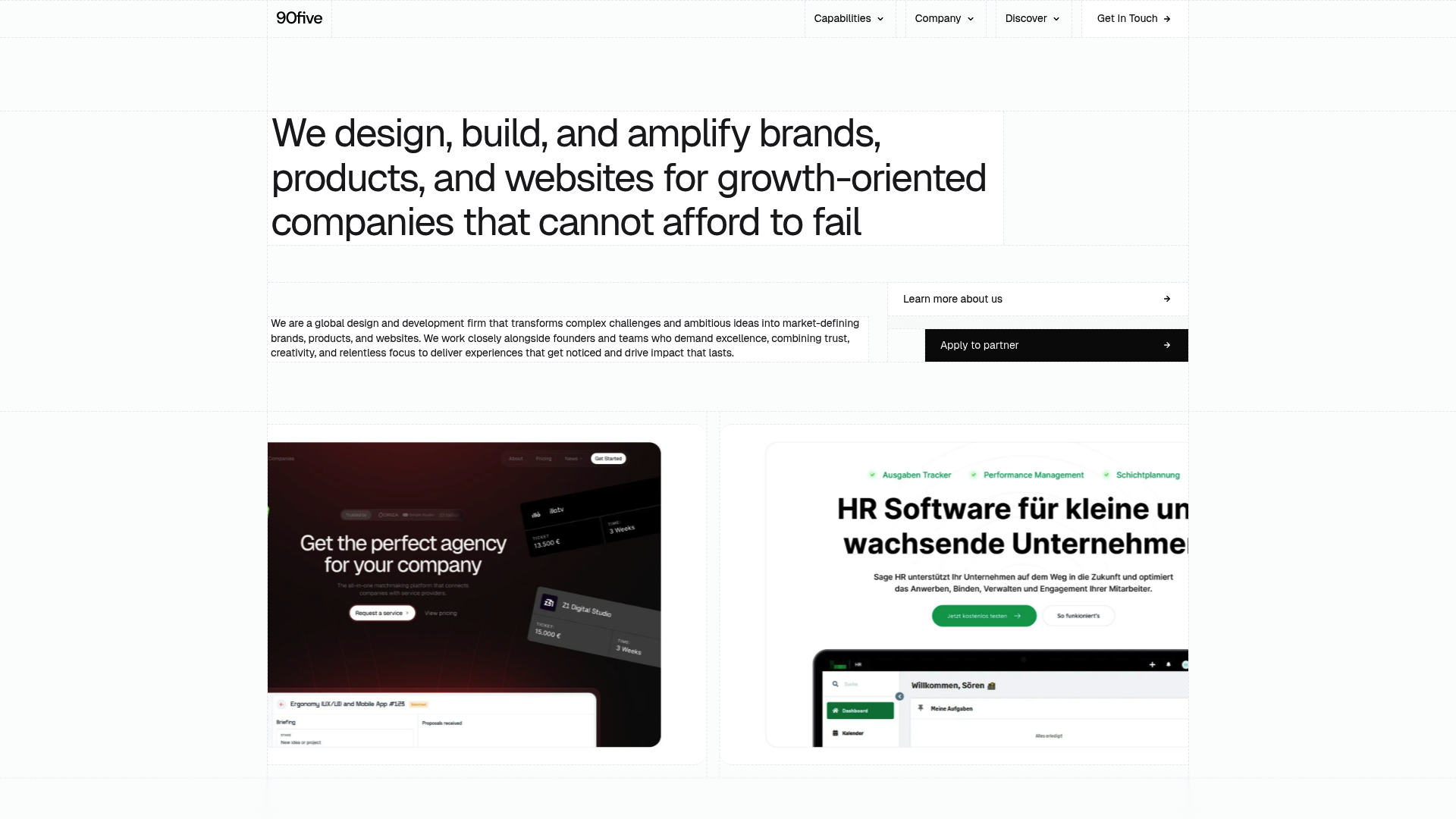 Screenshot of 90five