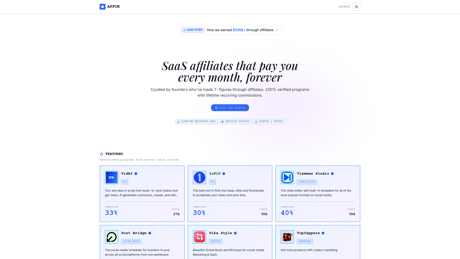 Affok screenshot