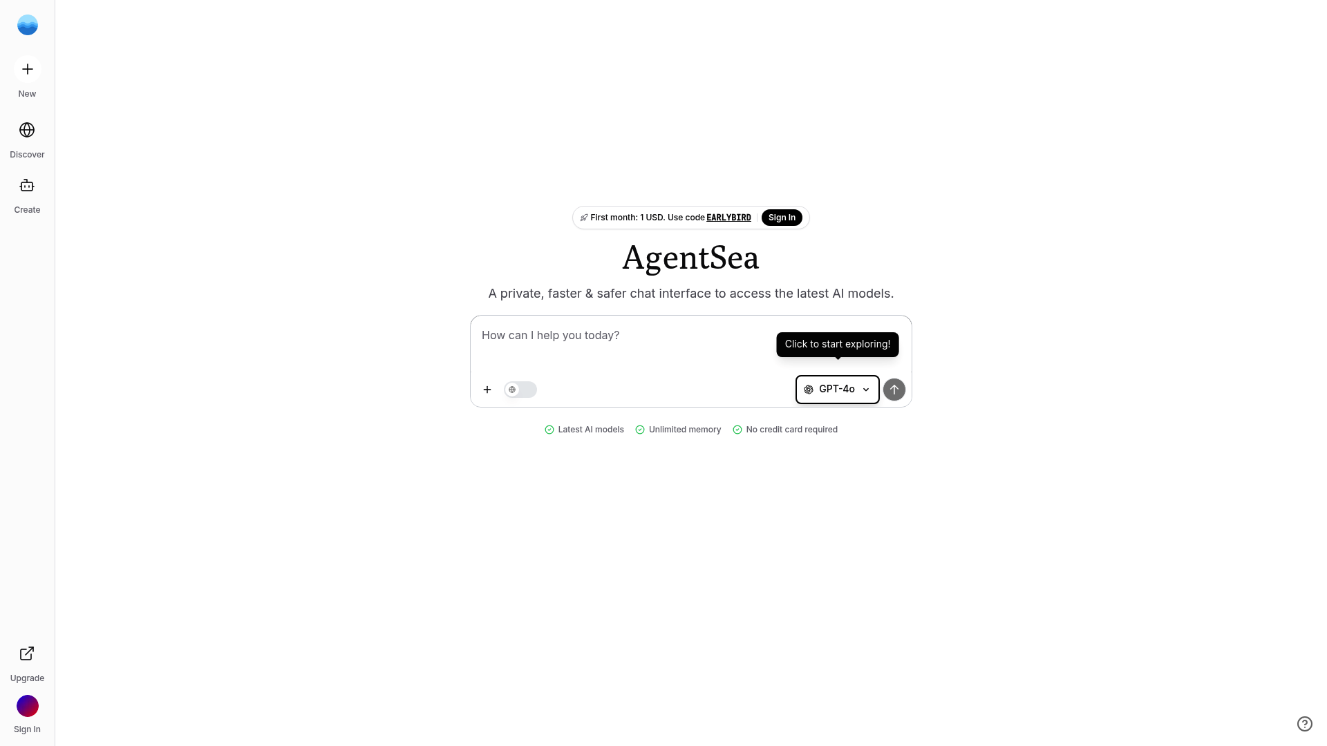 Screenshot of AgentSea