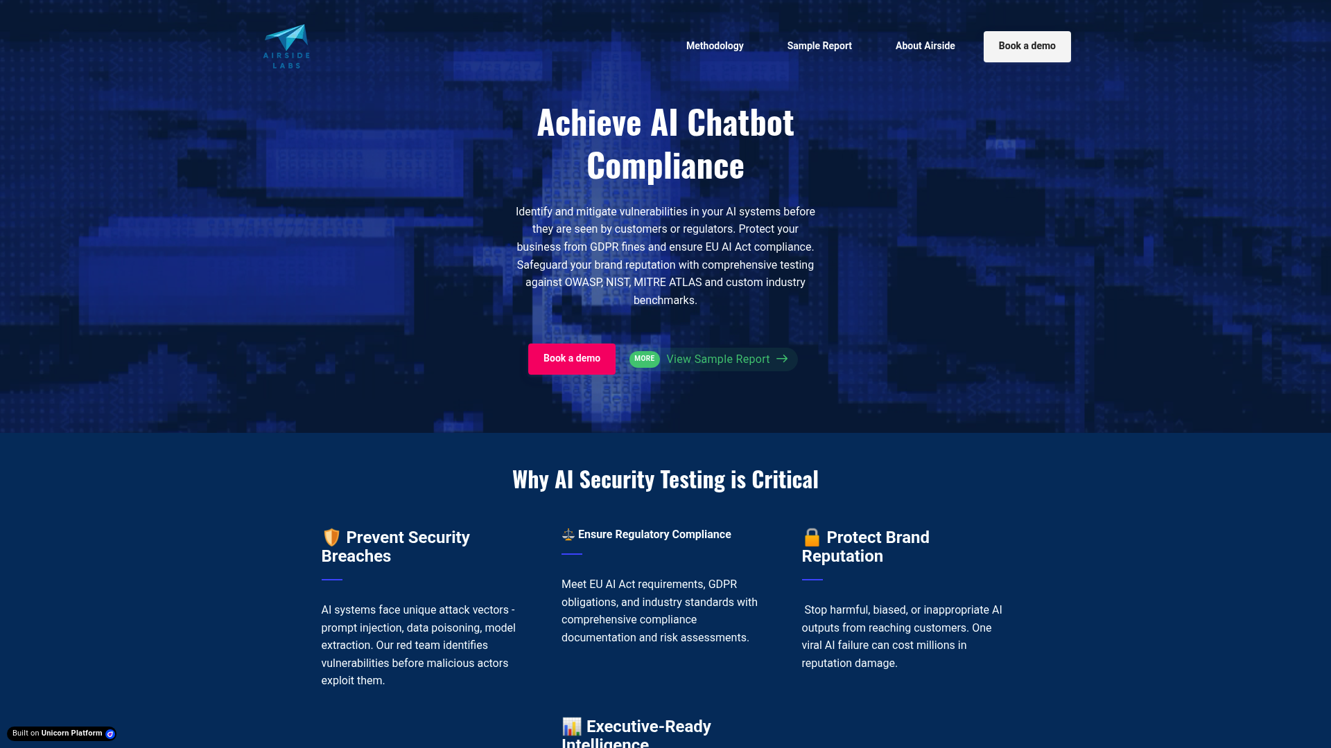 Screenshot of Airside Labs