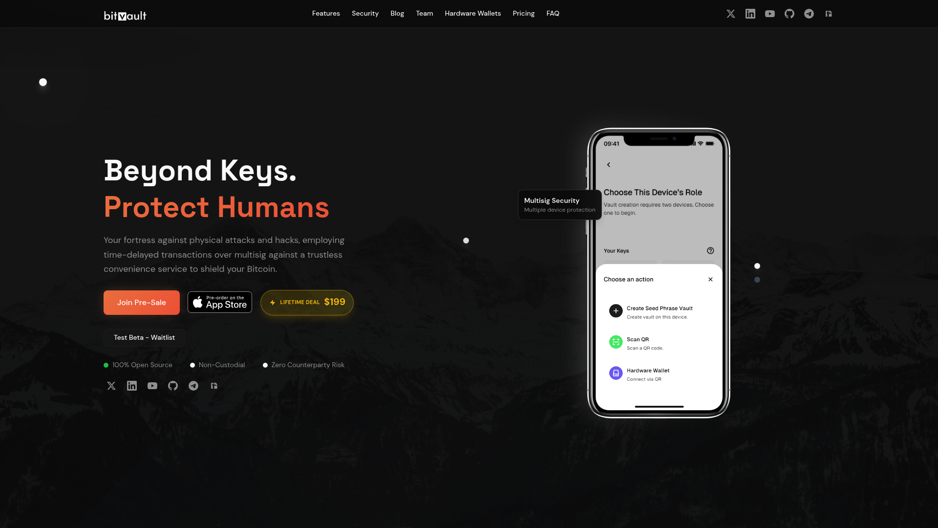 Screenshot of BitVaulty Inc