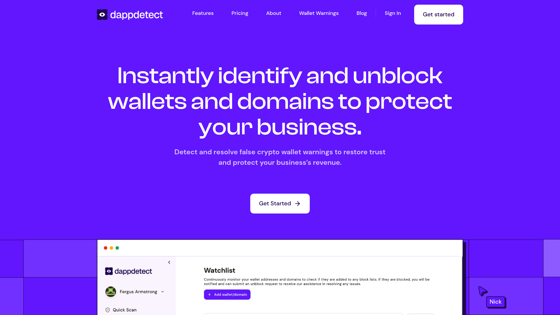 dappdetect screenshot