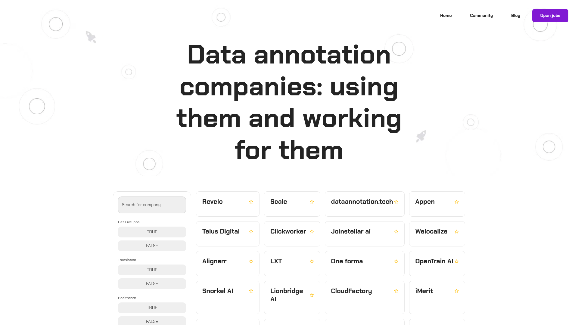 Data annotation screenshot