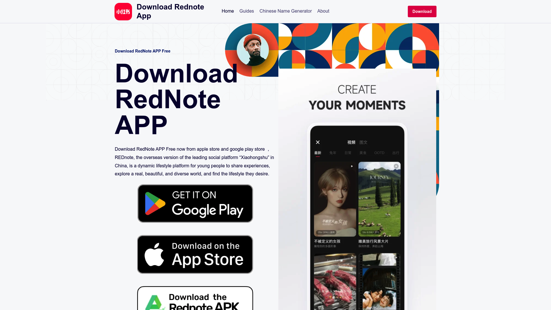 Screenshot of Download RedNote APP