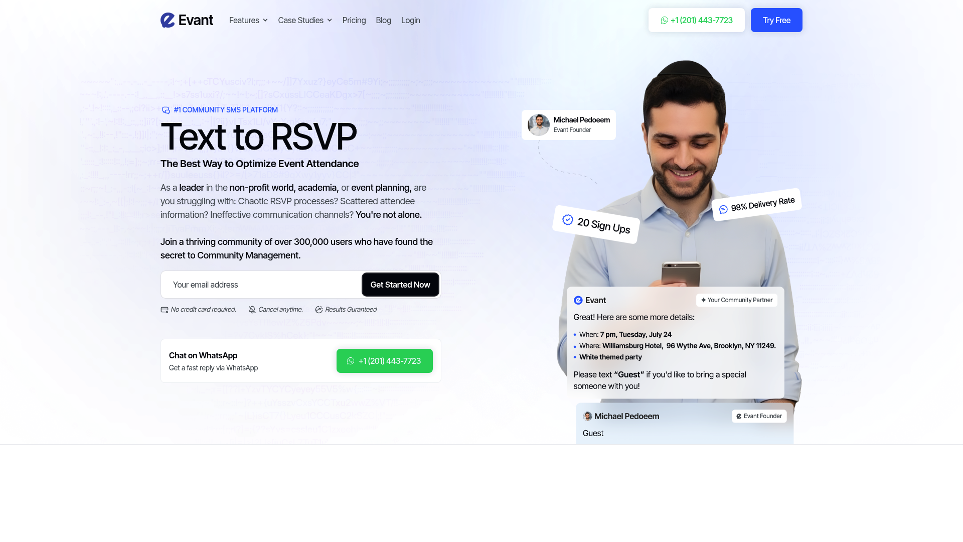 Screenshot of Evant