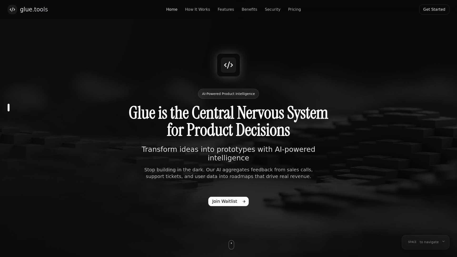 Screenshot of Glue.tools