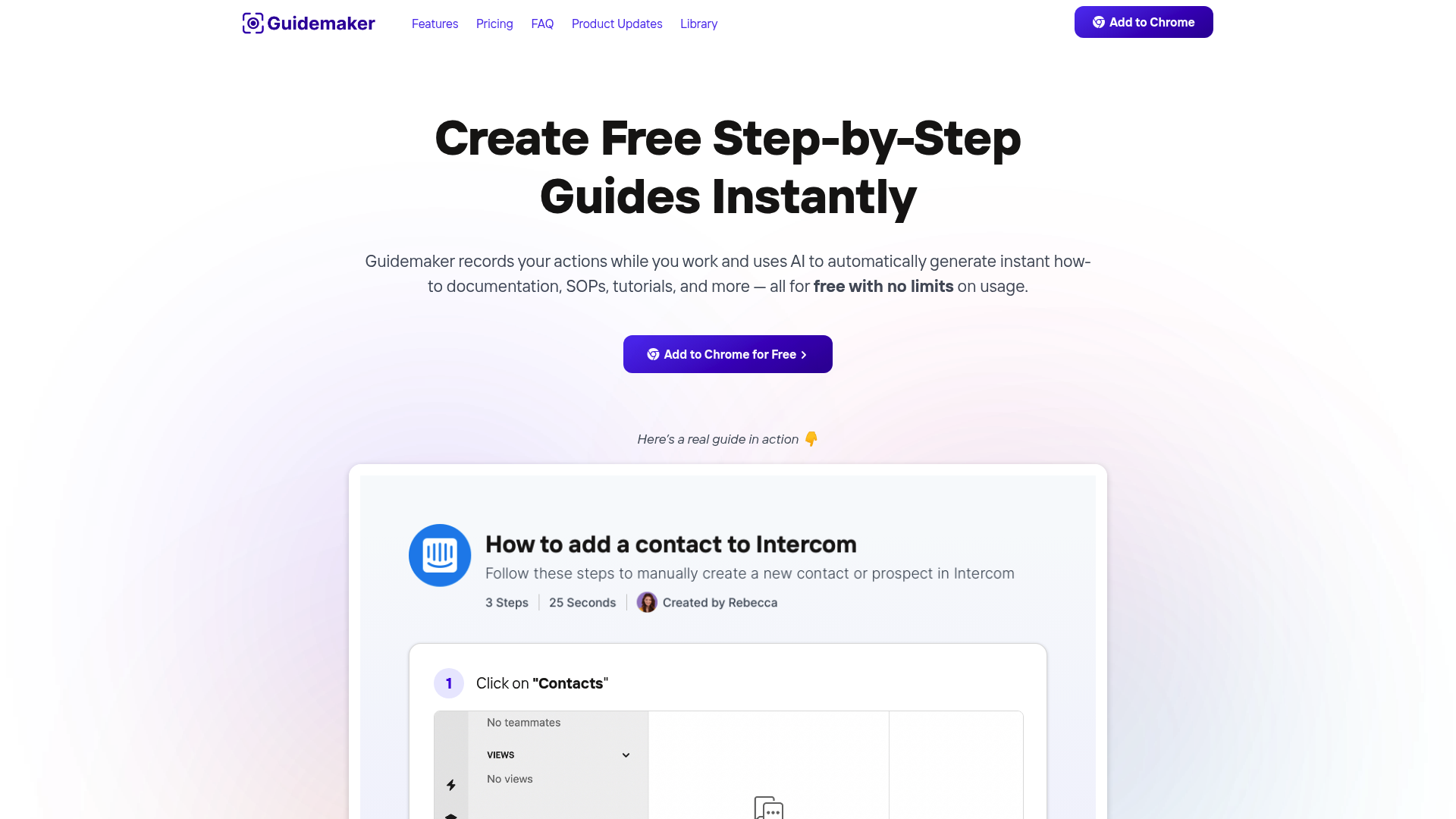 Screenshot of Guidemaker