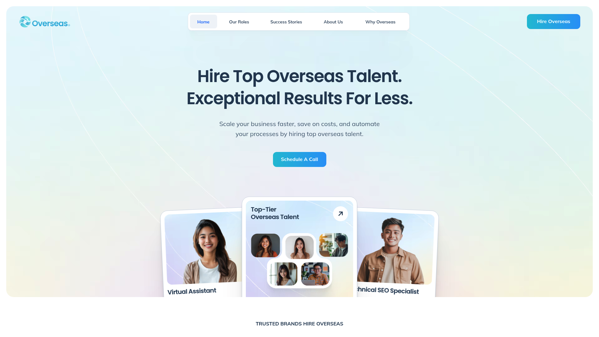 Screenshot of Hire Overseas