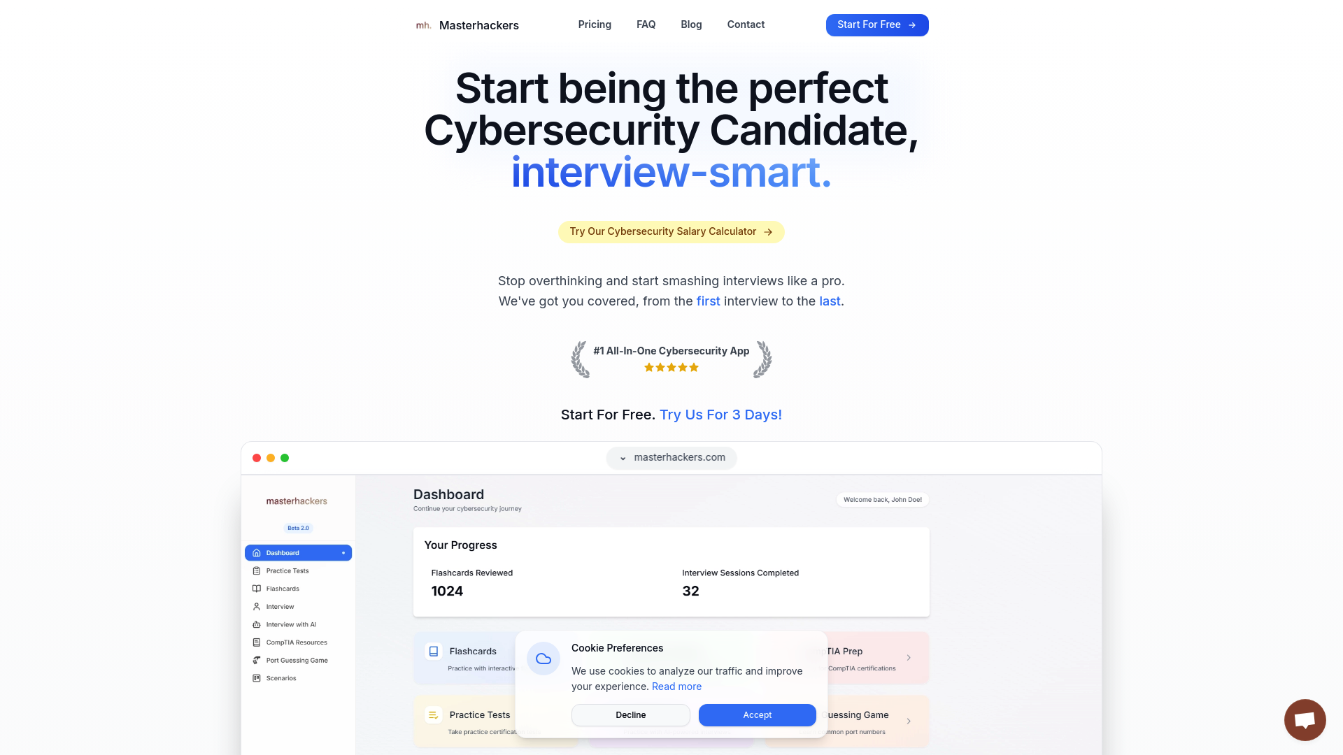 Screenshot of masterhackers