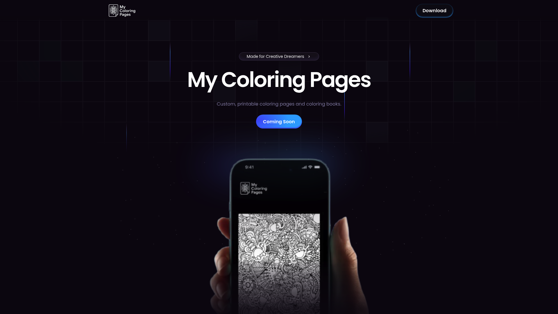 Screenshot of My Coloring Pages