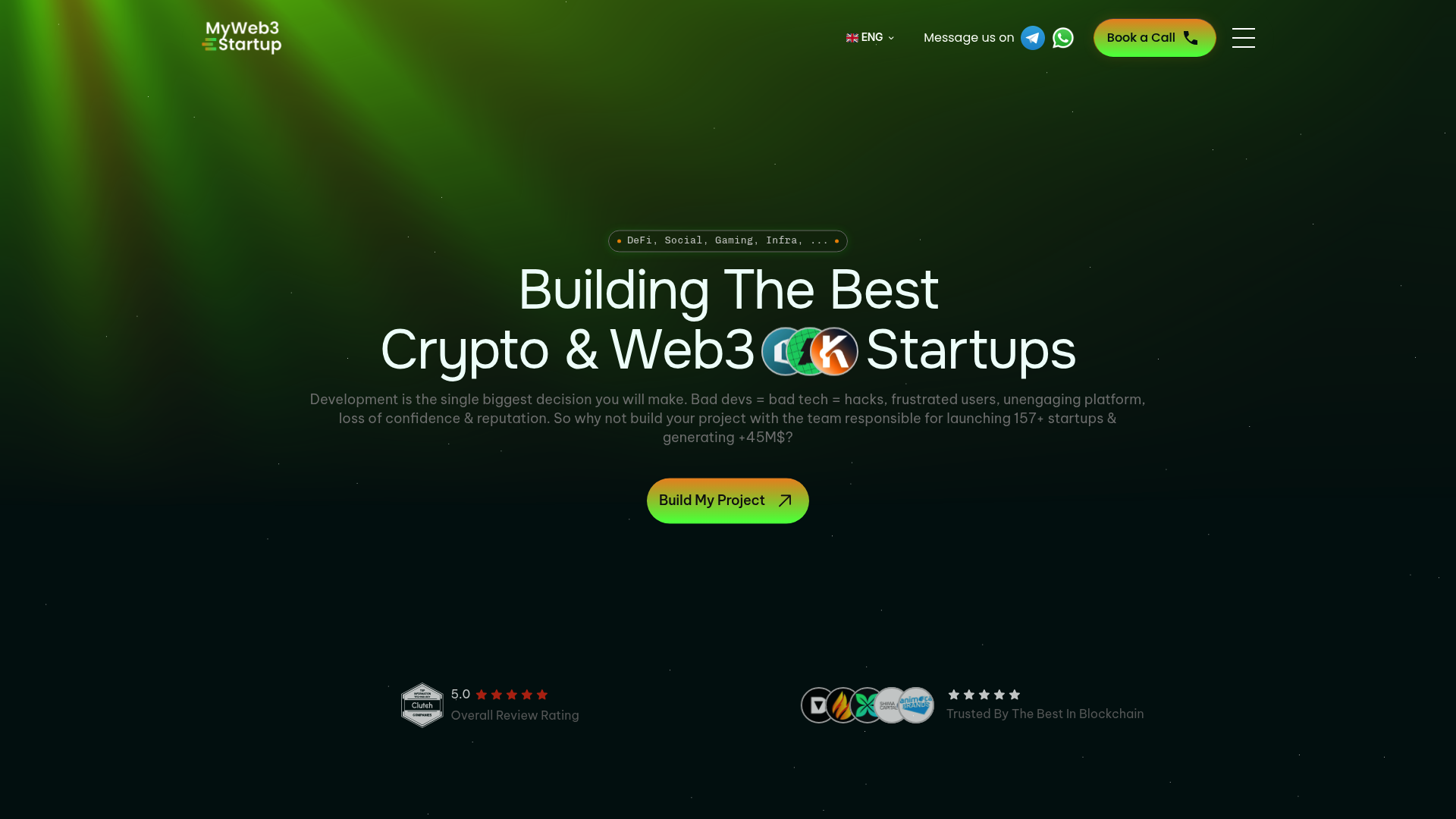 Screenshot of MyWeb3Startup