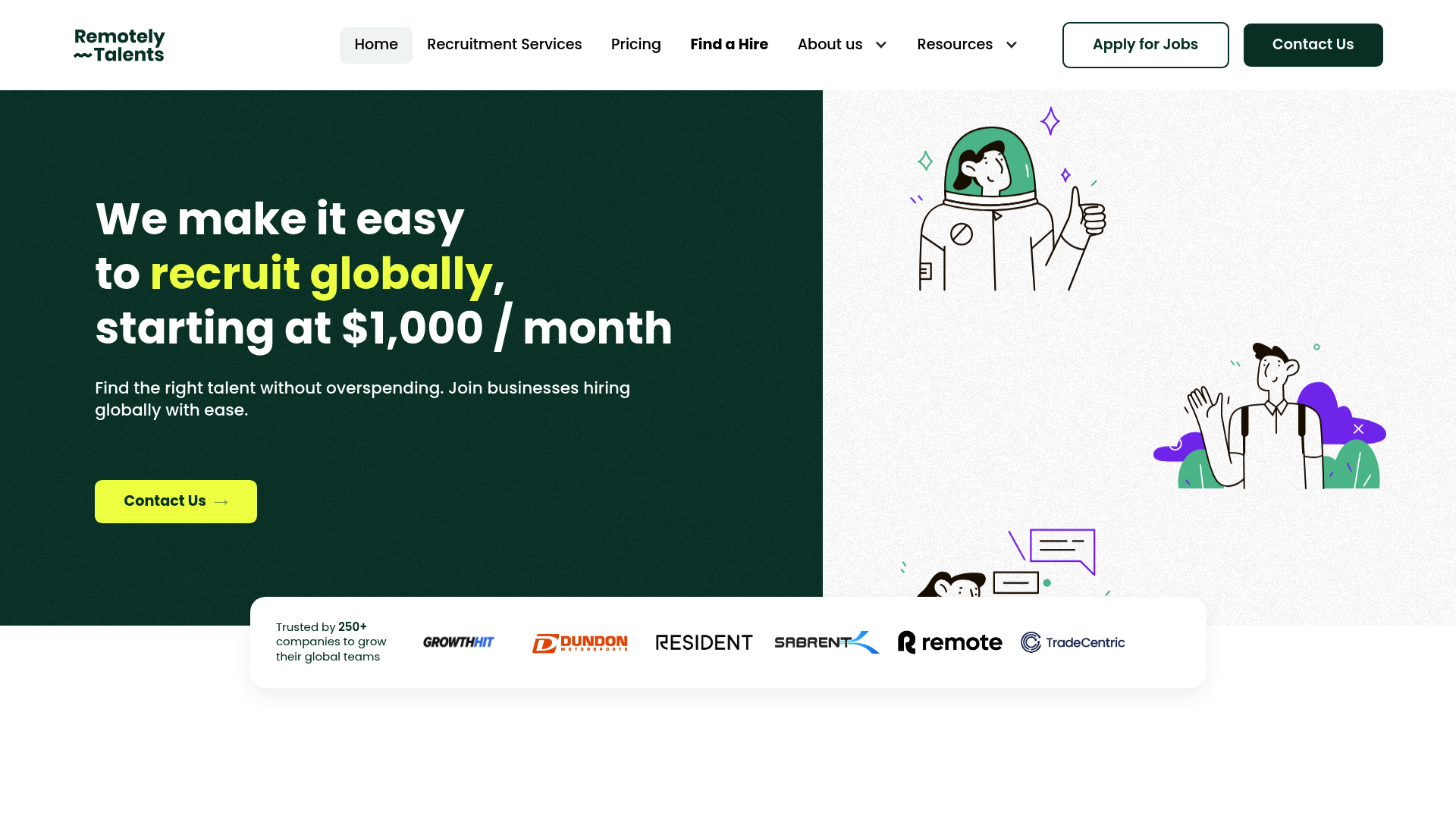 Screenshot of Remotely Talents