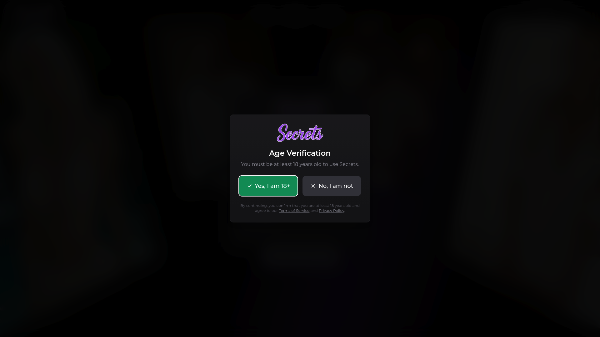 Screenshot of Secrets AI