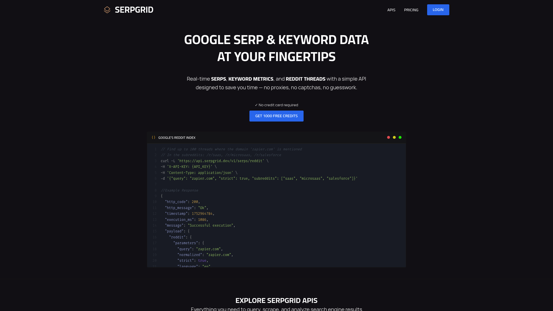 SERPGrid screenshot