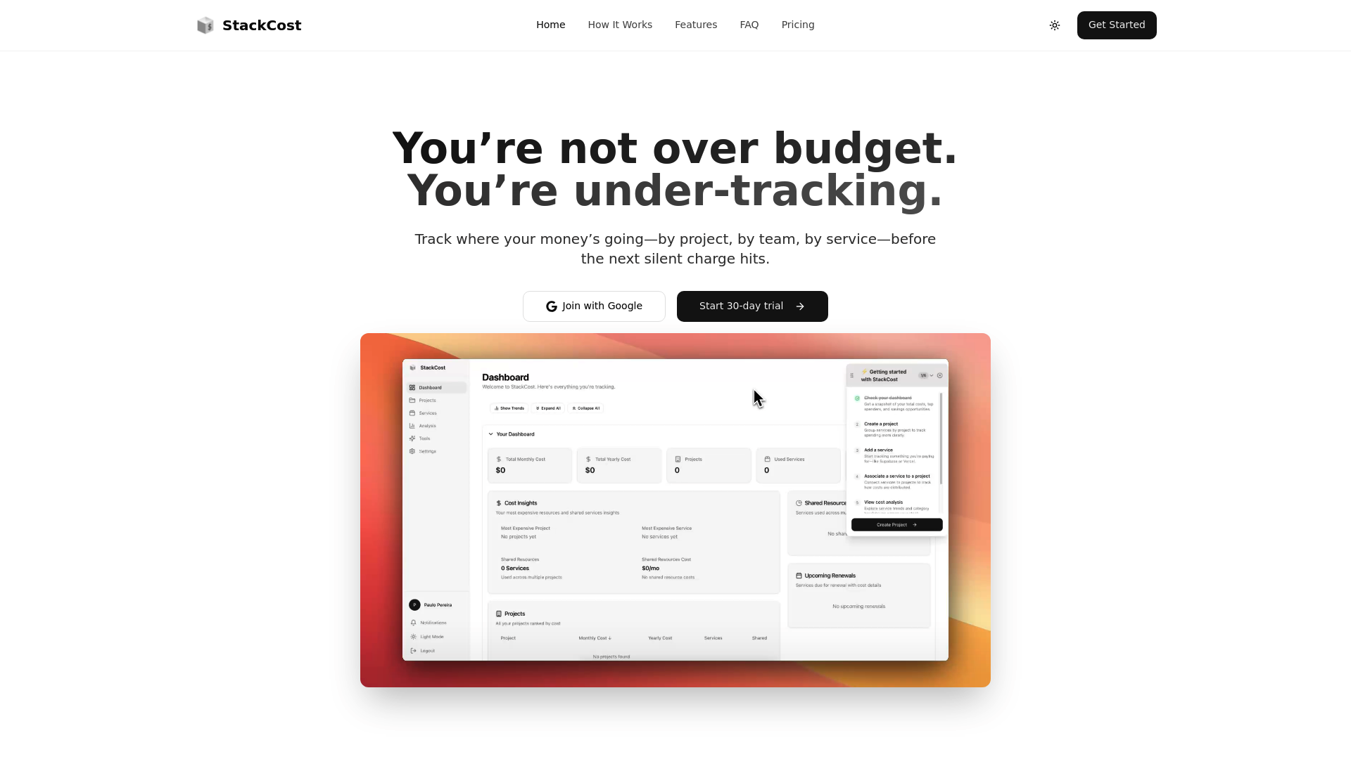 StackCost screenshot