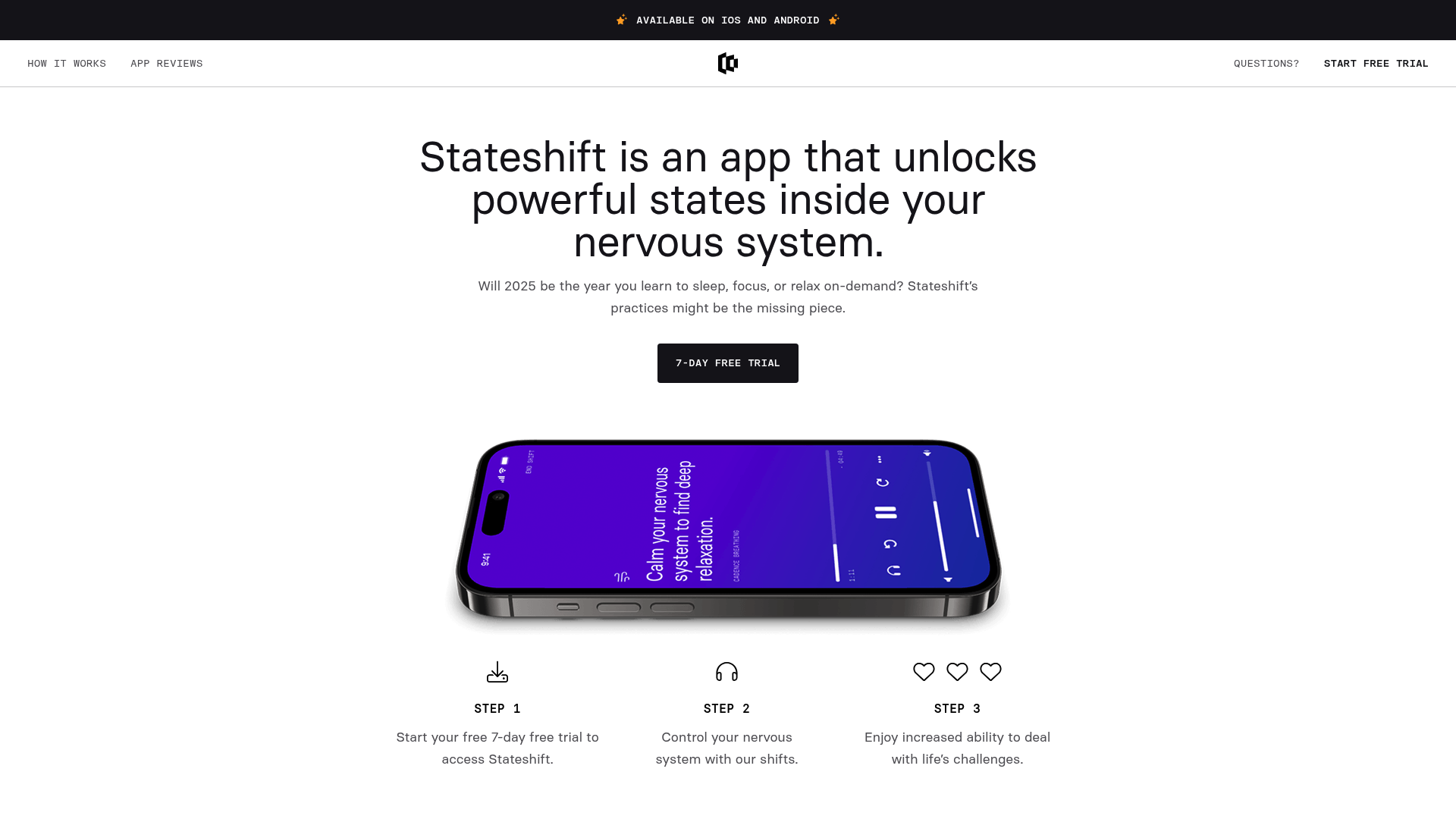 Screenshot of Stateshift