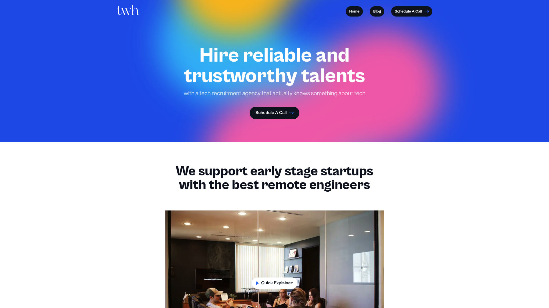 Screenshot of Tech Wave Hires