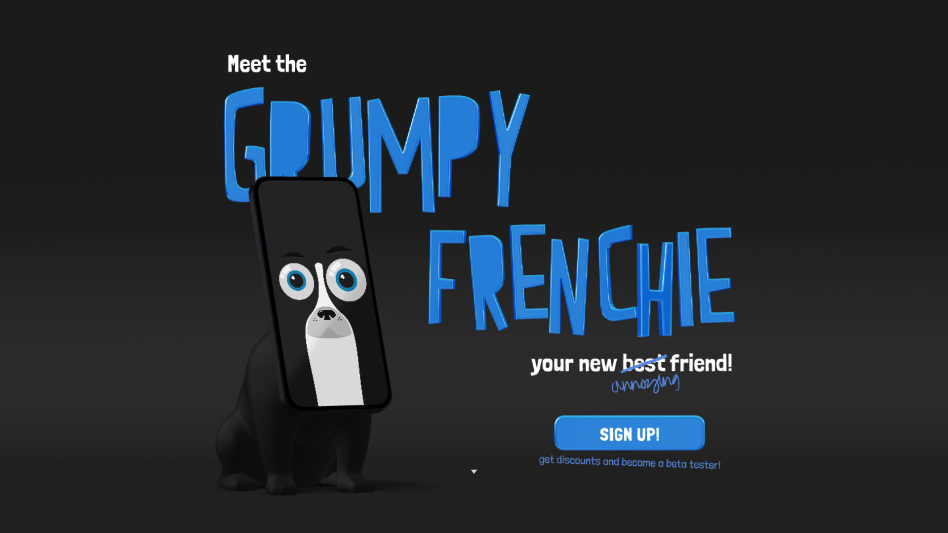 Screenshot of The Grumpy Frenchie   