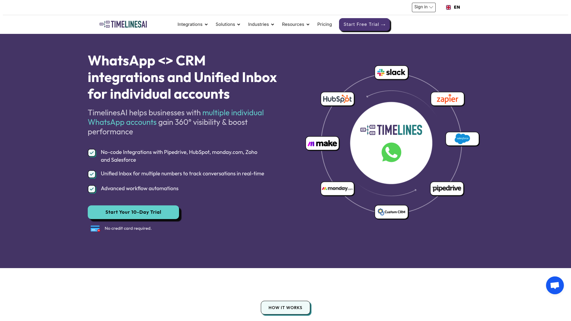 Screenshot of TimelinesAI